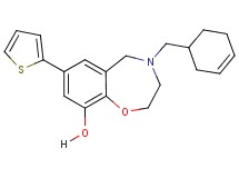 4-(3-cyclohexen-1-ylmethyl)-7-(2-thienyl)-2,3,4,5-tetrahydro-1,4-benzoxazepin-9-ol