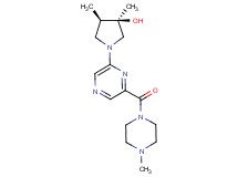(3R*,4R*)-3,4-dimethyl-1-{6-[(4-methyl-1-piperazinyl)carbonyl]-2-pyrazinyl}-3-pyrrolidinol