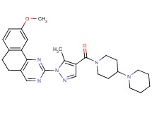 2-[4-(1,4'-bipiperidin-1'-ylcarbonyl)-5-methyl-1H-pyrazol-1-yl]-9-methoxy-5,6-dihydrobenzo[h]quinazoline