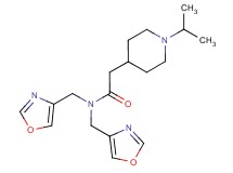 2-(1-isopropylpiperidin-4-yl)-N,N-bis(1,3-oxazol-4-ylmethyl)acetamide