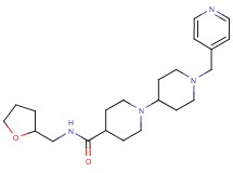 1'-(pyridin-4-ylmethyl)-N-(tetrahydrofuran-2-ylmethyl)-1,4'-bipiperidine-4-carboxamide