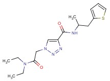 1-[2-(diethylamino)-2-oxoethyl]-N-[1-methyl-2-(2-thienyl)ethyl]-1H-1,2,3-triazole-4-carboxamide