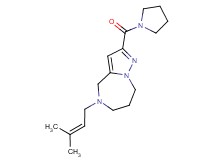 5-(3-methylbut-2-en-1-yl)-2-(pyrrolidin-1-ylcarbonyl)-5,6,7,8-tetrahydro-4H-pyrazolo[1,5-a][1,4]diazepine
