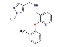 1-[2-(2-methylphenoxy)-3-pyridinyl]-N-[(1-methyl-1H-pyrazol-4-yl)methyl]methanamine