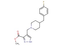 methyl 4-{[4-(4-fluorobenzyl)-1-piperidinyl]methyl}-1H-pyrazole-3-carboxylate