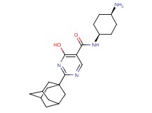 2-(1-adamantyl)-N-(cis-4-aminocyclohexyl)-4-hydroxypyrimidine-5-carboxamide