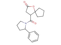 4-[(2-phenylpyrrolidin-1-yl)carbonyl]-1-oxaspiro[4.4]nonan-2-one