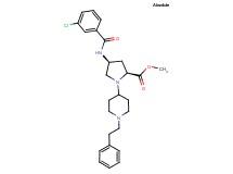methyl (4S)-4-[(3-chlorobenzoyl)amino]-1-[1-(2-phenylethyl)-4-piperidinyl]-L-prolinate