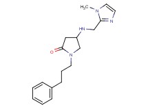 4-{[(1-methyl-1H-imidazol-2-yl)methyl]amino}-1-(3-phenylpropyl)-2-pyrrolidinone