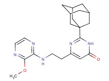 2-(1-adamantyl)-6-{2-[(3-methoxypyrazin-2-yl)amino]ethyl}pyrimidin-4(3H)-one