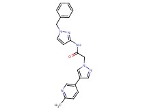 N-(1-benzyl-1H-pyrazol-3-yl)-2-[4-(6-methylpyridin-3-yl)-1H-pyrazol-1-yl]acetamide