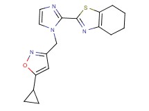2-{1-[(5-cyclopropylisoxazol-3-yl)methyl]-1H-imidazol-2-yl}-4,5,6,7-tetrahydro-1,3-benzothiazole
