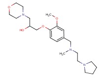 1-[2-methoxy-4-({methyl[2-(1-pyrrolidinyl)ethyl]amino}methyl)phenoxy]-3-(4-morpholinyl)-2-propanol