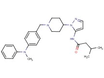 3-methyl-N-[1-(1-{4-[methyl(phenyl)amino]benzyl}-4-piperidinyl)-1H-pyrazol-5-yl]butanamide