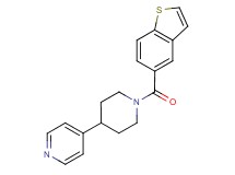 4-[1-(1-benzothien-5-ylcarbonyl)-4-piperidinyl]pyridine