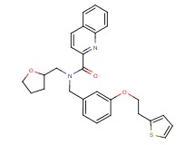 N-(tetrahydro-2-furanylmethyl)-N-{3-[2-(2-thienyl)ethoxy]benzyl}-2-quinolinecarboxamide
