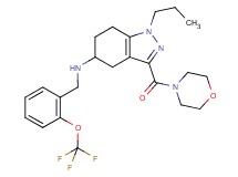 3-(4-morpholinylcarbonyl)-1-propyl-N-[2-(trifluoromethoxy)benzyl]-4,5,6,7-tetrahydro-1H-indazol-5-amine