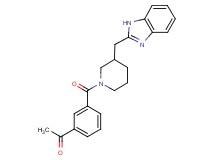 1-(3-{[3-(1H-benzimidazol-2-ylmethyl)-1-piperidinyl]carbonyl}phenyl)ethanone
