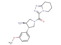 (3R*,4S*)-4-(3-methoxyphenyl)-1-(5,6,7,8-tetrahydro[1,2,4]triazolo[4,3-a]pyridin-3-ylcarbonyl)pyrrolidin-3-amine