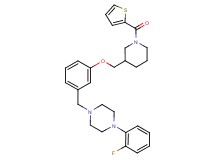 1-(2-fluorophenyl)-4-(3-{[1-(2-thienylcarbonyl)-3-piperidinyl]methoxy}benzyl)piperazine
