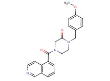 4-(5-isoquinolinylcarbonyl)-1-(4-methoxybenzyl)-2-piperazinone