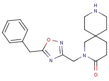 2-[(5-benzyl-1,2,4-oxadiazol-3-yl)methyl]-2,9-diazaspiro[5.5]undecan-3-one hydrochloride