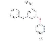 N-methyl-2-[(6-methylpyridazin-3-yl)oxy]-N-(pyridin-3-ylmethyl)hex-5-en-1-amine