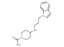 1-acetyl-N-[3-(1H-indol-1-yl)propyl]piperidin-4-amine