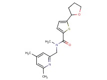 N-[(4,6-dimethyl-2-pyridinyl)methyl]-N-methyl-5-(tetrahydro-2-furanyl)-2-thiophenecarboxamide