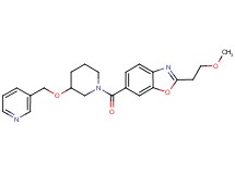 2-(2-methoxyethyl)-6-{[3-(3-pyridinylmethoxy)-1-piperidinyl]carbonyl}-1,3-benzoxazole