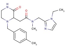 N-[(1-ethyl-1H-imidazol-2-yl)methyl]-N-methyl-2-[1-(4-methylbenzyl)-3-oxo-2-piperazinyl]acetamide