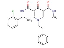 N-[1-(2-chlorophenyl)ethyl]-N'-methyl-4-oxo-1-(2-phenylethyl)-1,4-dihydro-3,5-pyridinedicarboxamide