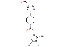 (1-{1-[(4-chloro-3,5-dimethyl-1H-pyrazol-1-yl)acetyl]-4-piperidinyl}-1H-1,2,3-triazol-4-yl)methanol