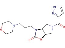 (3aS*,6aR*)-3-(3-morpholin-4-ylpropyl)-5-(1H-pyrazol-3-ylcarbonyl)hexahydro-2H-pyrrolo[3,4-d][1,3]oxazol-2-one