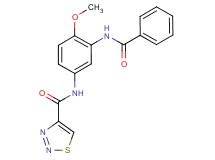 N-[3-(benzoylamino)-4-methoxyphenyl]-1,2,3-thiadiazole-4-carboxamide