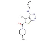 N-allyl-5-methyl-6-[(4-methyl-1-piperidinyl)carbonyl]thieno[2,3-d]pyrimidin-4-amine