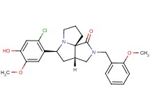 (3aS*,5S*,9aS*)-5-(2-chloro-4-hydroxy-5-methoxyphenyl)-2-(2-methoxybenzyl)hexahydro-7H-pyrrolo[3,4-g]pyrrolizin-1(2H)-one
