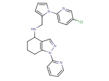 N-{[1-(5-chloro-2-pyridinyl)-1H-pyrrol-2-yl]methyl}-1-(2-pyridinyl)-4,5,6,7-tetrahydro-1H-indazol-4-amine