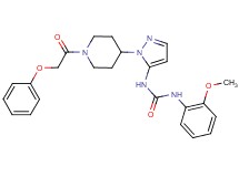 N-(2-methoxyphenyl)-N'-{1-[1-(phenoxyacetyl)-4-piperidinyl]-1H-pyrazol-5-yl}urea