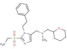 1-[2-(ethylsulfonyl)-1-(2-phenylethyl)-1H-imidazol-5-yl]-N-methyl-N-(tetrahydro-2H-pyran-2-ylmethyl)methanamine