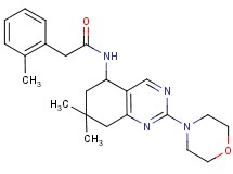 N-[7,7-dimethyl-2-(4-morpholinyl)-5,6,7,8-tetrahydro-5-quinazolinyl]-2-(2-methylphenyl)acetamide