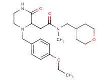 2-[1-(4-ethoxybenzyl)-3-oxo-2-piperazinyl]-N-methyl-N-(tetrahydro-2H-pyran-4-ylmethyl)acetamide