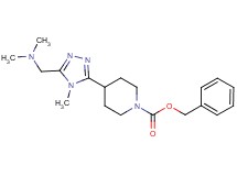 benzyl 4-{5-[(dimethylamino)methyl]-4-methyl-4H-1,2,4-triazol-3-yl}piperidine-1-carboxylate