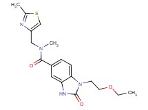 1-(2-ethoxyethyl)-N-methyl-N-[(2-methyl-1,3-thiazol-4-yl)methyl]-2-oxo-2,3-dihydro-1H-benzimidazole-5-carboxamide