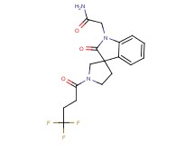 2-[2-oxo-1'-(4,4,4-trifluorobutanoyl)spiro[indole-3,3'-pyrrolidin]-1(2H)-yl]acetamide
