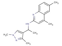 N-[1-(1,3-dimethyl-1H-pyrazol-4-yl)ethyl]-4,6-dimethylquinolin-2-amine