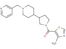 3-[(4-{1-[(4-methyl-1,3-thiazol-5-yl)carbonyl]-3-pyrrolidinyl}-1-piperidinyl)methyl]pyridine