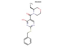 2-(benzylthio)-5-{[(3S)-3-ethylmorpholin-4-yl]carbonyl}pyrimidin-4-ol