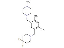 1-{5-[(4,4-difluoropiperidin-1-yl)methyl]-2,4-dimethylbenzyl}-4-methylpiperazine