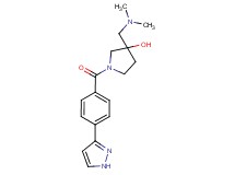 3-[(dimethylamino)methyl]-1-[4-(1H-pyrazol-3-yl)benzoyl]-3-pyrrolidinol